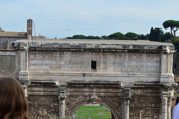 Inscription on Arch of Septimius Severus